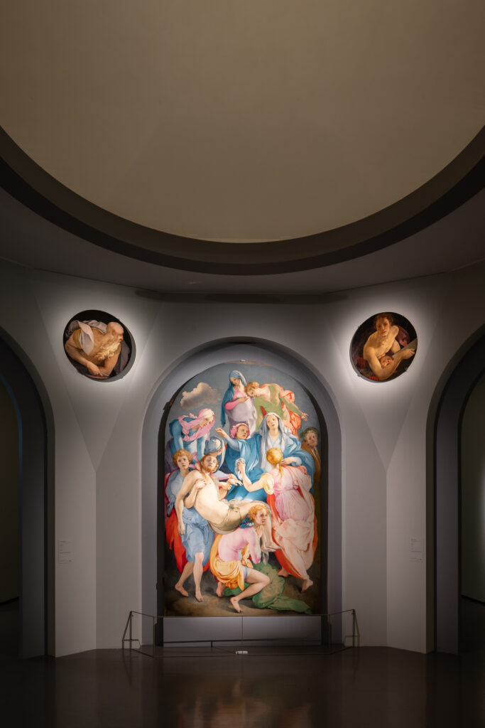 Pontormo (Jacopo da Pontormo)
Pala Capponi: Pietà (Trasporto di Cristo),
1525-1528 circa
olio su tavola, 313 × 192 cm
Firenze, chiesa di Santa Felicita,
cappella Capponi
Per gentile concessione
dell’Arcidiocesi di Firenze